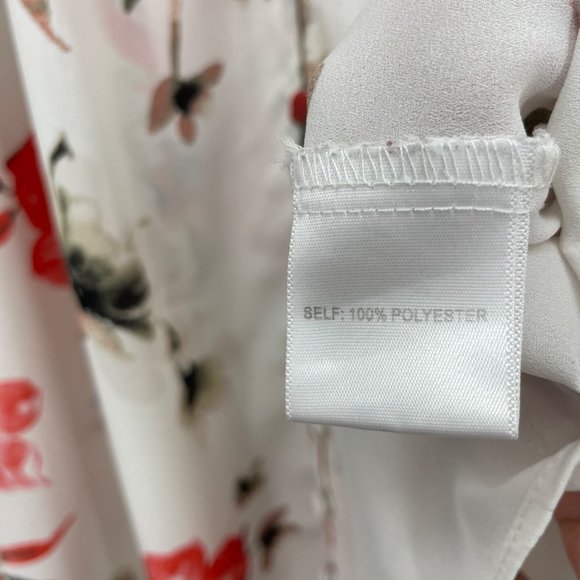 Rose + Olive Plus Size 3X Smocked Floral Top Bishop Puff Sleeve Flowy Blouse - Picture 5 of 5